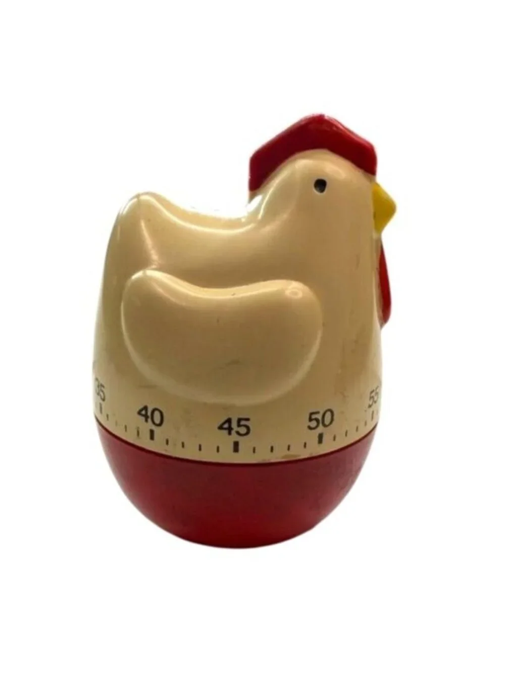 Vintage Chicken Hen Kitchen Timer 60 Minute Mechanical Windup Farmhouse Decor